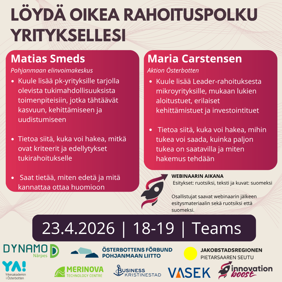 Löydä oikea rahoituspolku yrityksellesi