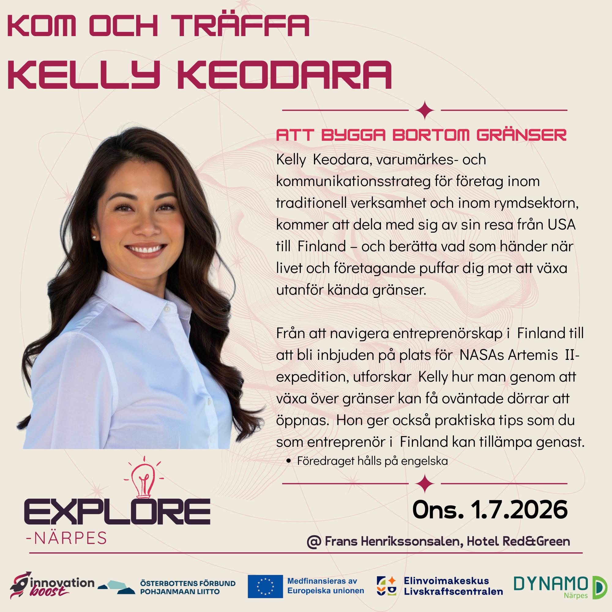 Kom och möt Kelly Keodara i Närpes